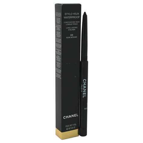 chanel stylo yeux waterproof 88 noir intense|chanel waterproof eyeliner khaki metal.